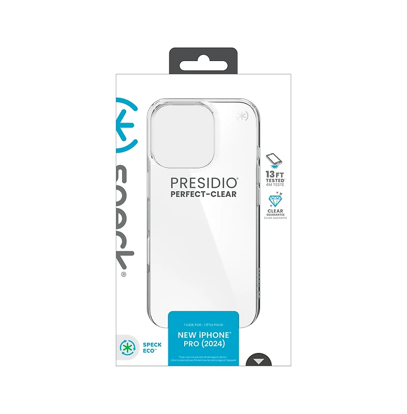 Speck Presidio Perfect Clear Case for Apple iPhone 16 Pro