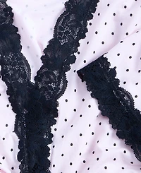 I.n.c. International Concepts Women's Lace-Trim Knit Wrap Robe, Exclusively at Macy's