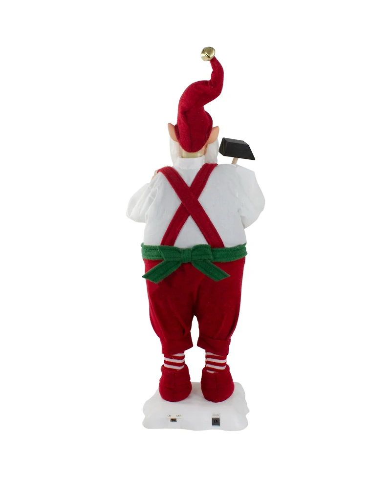 Northlight 24" Santa's Workshop Elf Animated Standing Christmas Figure