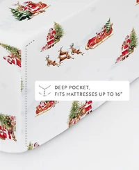 ienjoy Home Holiday Pattern 3-Pc. Sheet Set, Twin