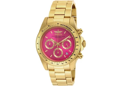 Invicta Women's 18255 Speedway Quartz Chronograph Hot Pink Dial Watch