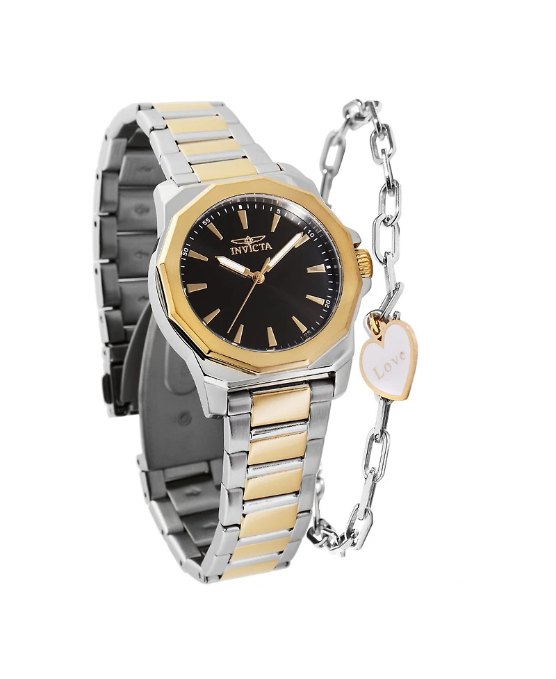 Invicta Women's 48578 Speedway Quartz 3 Hand Black Dial Watch
