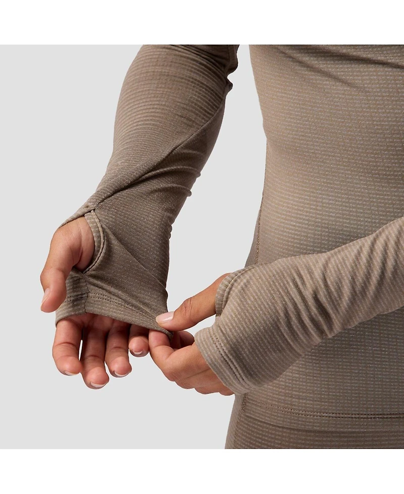 Backcountry Women's Pines Microgrid Ultra-Lt Baselayer Balaclava Top Lightweight Long Underwear Tops