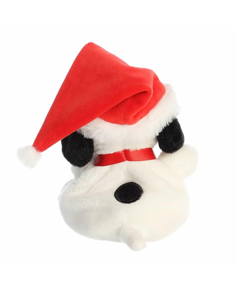 Aurora Mini Santa Snoopy Palm Pals Peanuts Festive Plush Toy White 5"