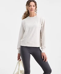 Id Ideology Women's Ribbed Knit Crewneck Sweatshirt, Macy's Exclusive