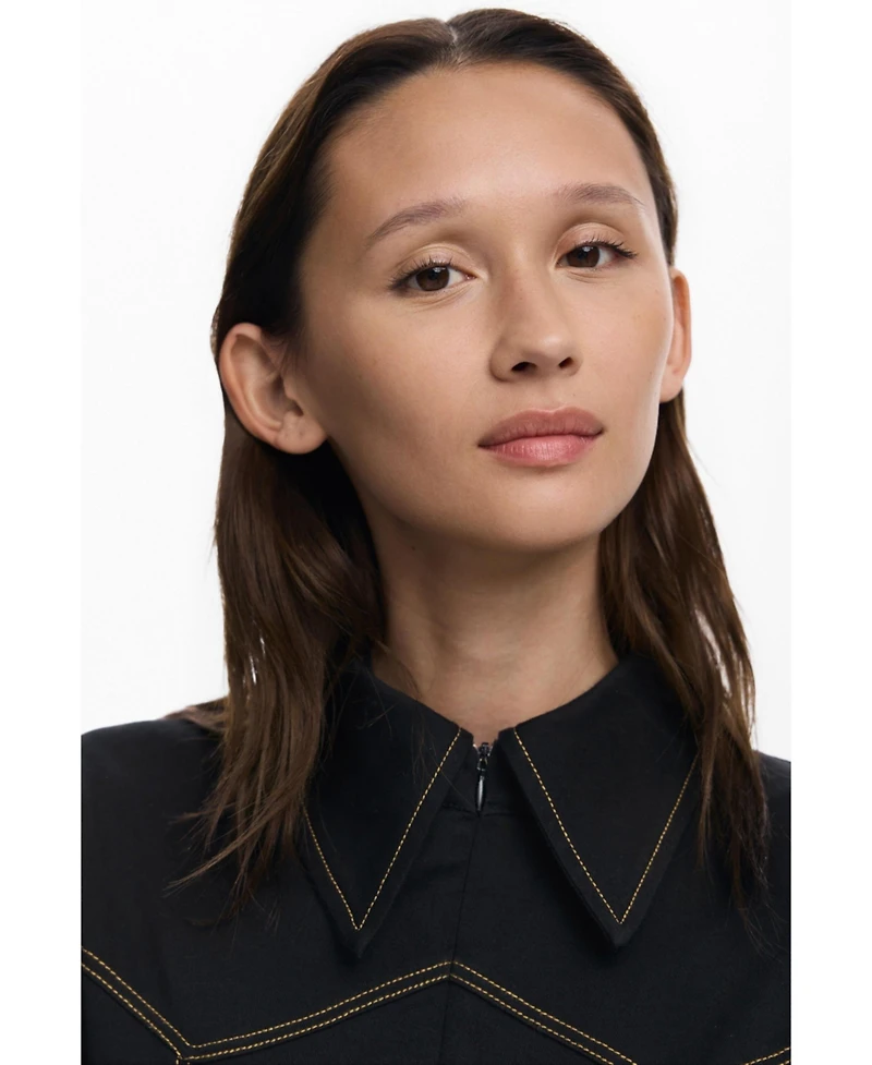 Desigual Women's Shirt dress with zipper