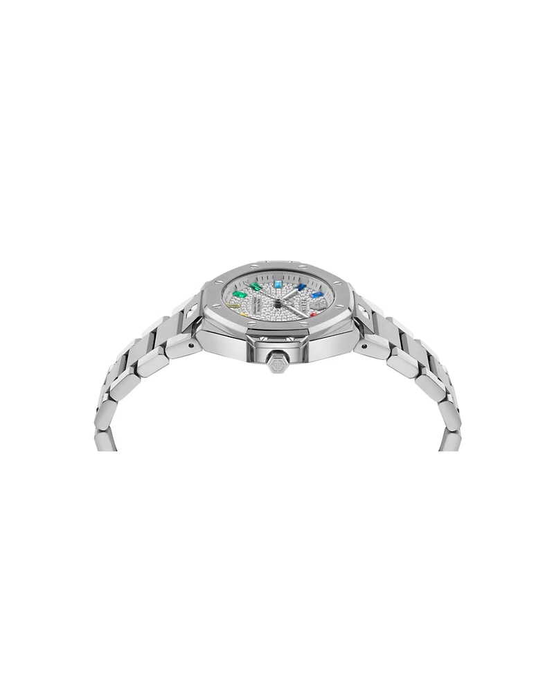 Philipp Plein Women's Silver Stainless Steel Watch, 33mm