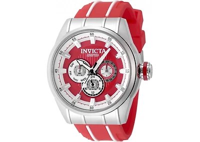 Invicta Men's 49051 Speedway Quartz Chronograph Red, White Dial Watch