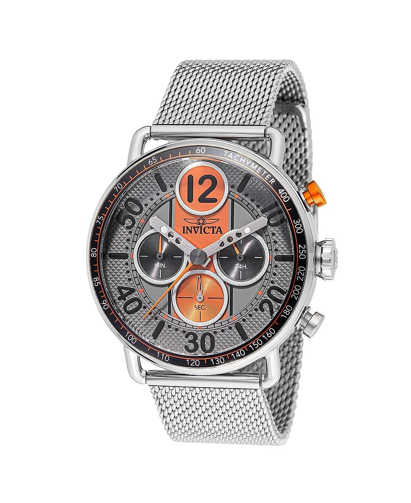Invicta Men's 49371 Speedway Quartz Chronograph Orange Dial Watch