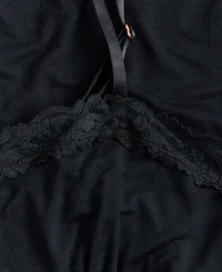 I.n.c. International Concepts Women's Knit Lace Trim Modal Chemise, Created for Macy's