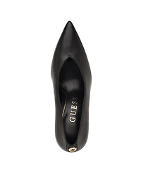 Guess Women's Prinda V Cut Top Line High Heeled Stiletto Pumps