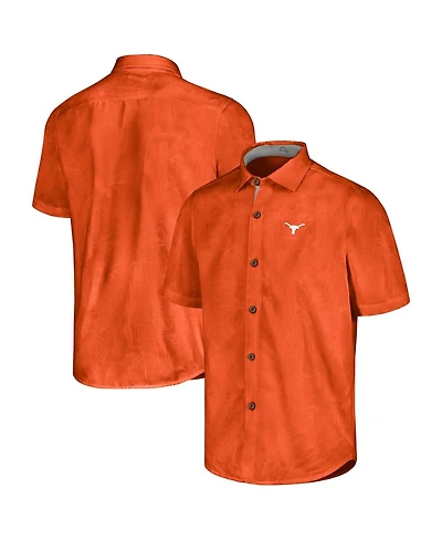 Tommy Bahama Men's Texas Orange Texas Longhorns Sport Coconut Point Palm Vista IslandZone Button-Up Shirt