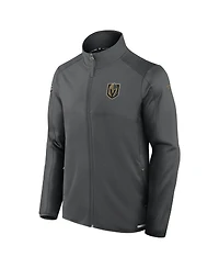 Fanatics Men's Gray Vegas Golden Knights Authentic Pro Rink Fleece Full-Zip Jacket