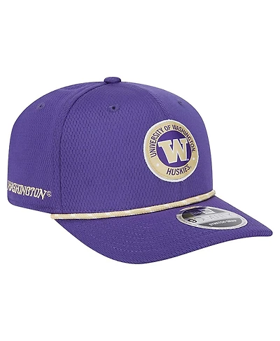 New Era Men's Purple Washington Huskies Coolera 9SEVENTY Rope Stretch-Snap Hat