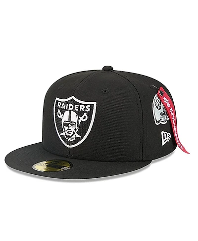 New Era x Alpha Men's Industries Black Las Vegas Raiders 59FIFTY Fitted Hat