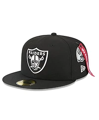 New Era x Alpha Men's Industries Black Las Vegas Raiders 59FIFTY Fitted Hat