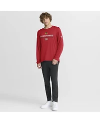 Fanatics Men's Red Chicago Blackhawks Authentic Pro Centennial Rink Tech Long Sleeve T-Shirt