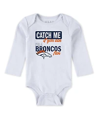 Wear by Erin Andrews Baby Boys and Girls Newborn 3-Piece Denver Broncos Turn Me Around Bodysuits Pant Set