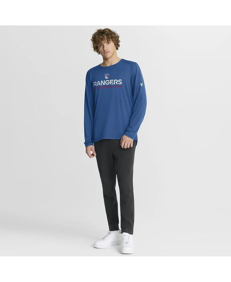 Fanatics Men's Blue New York Rangers Authentic Pro Rink Centennial Tech Long Sleeve T-Shirt
