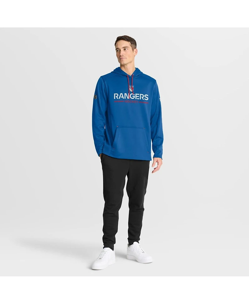Fanatics Men's Blue New York Rangers Authentic Pro Rink Centennial Hoodie