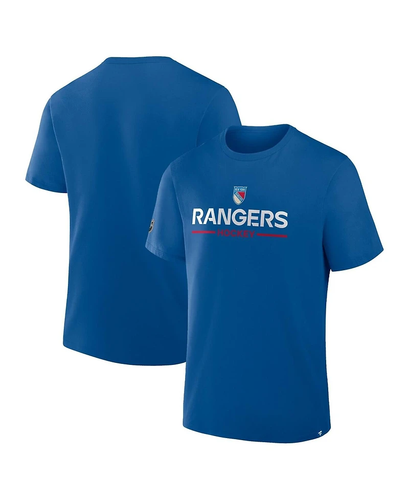 Fanatics Men's Blue New York Rangers Centennial T-Shirt