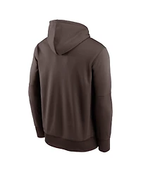 Nike Men's Brown San Diego Padres 2025 Mlb Postseason Authentic Collection Therma Fleece Hoodie