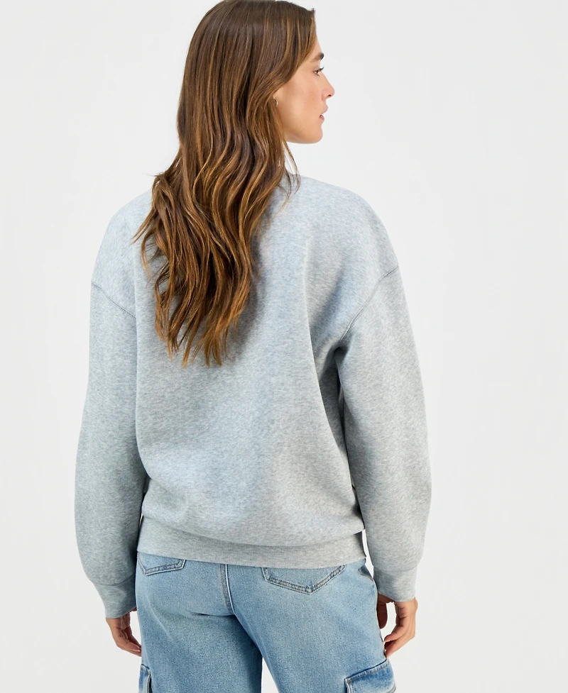 Self Esteem Juniors' London Rose Crewneck Sweatshirt