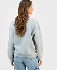 Self Esteem Juniors' London Rose Crewneck Sweatshirt