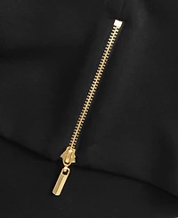 I.n.c. International Concepts Petite Mock-Neck Zip-Front Top, Macy's Exclusive