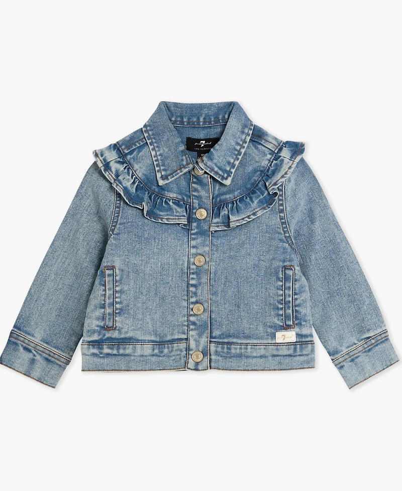7 For All Mankind Baby Girls 3-Piece Jacket, T-Shirt and Pants Set