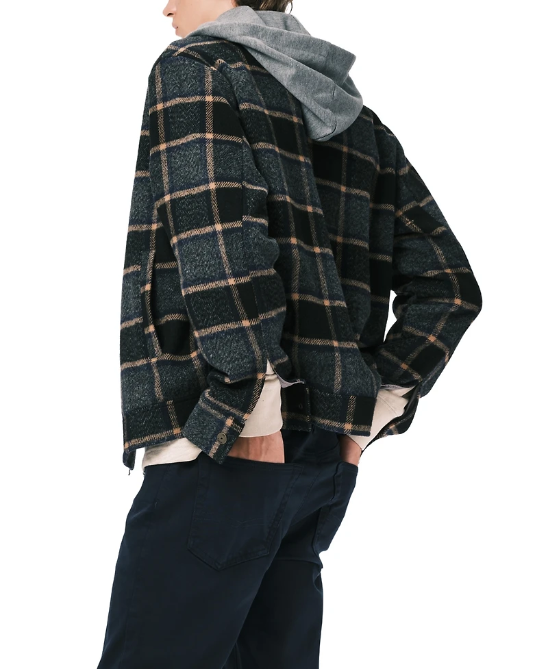 Buffalo David Bitton Men's Jude Hooded Boxy Jacket