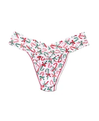 Hanky Panky Women's Printed Signature Lace Original Rise Thong Underwear