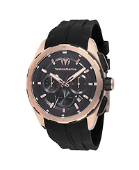 Technomarine Men's Tm-318102 Ocean Quartz Chronograph Black Dial Watch