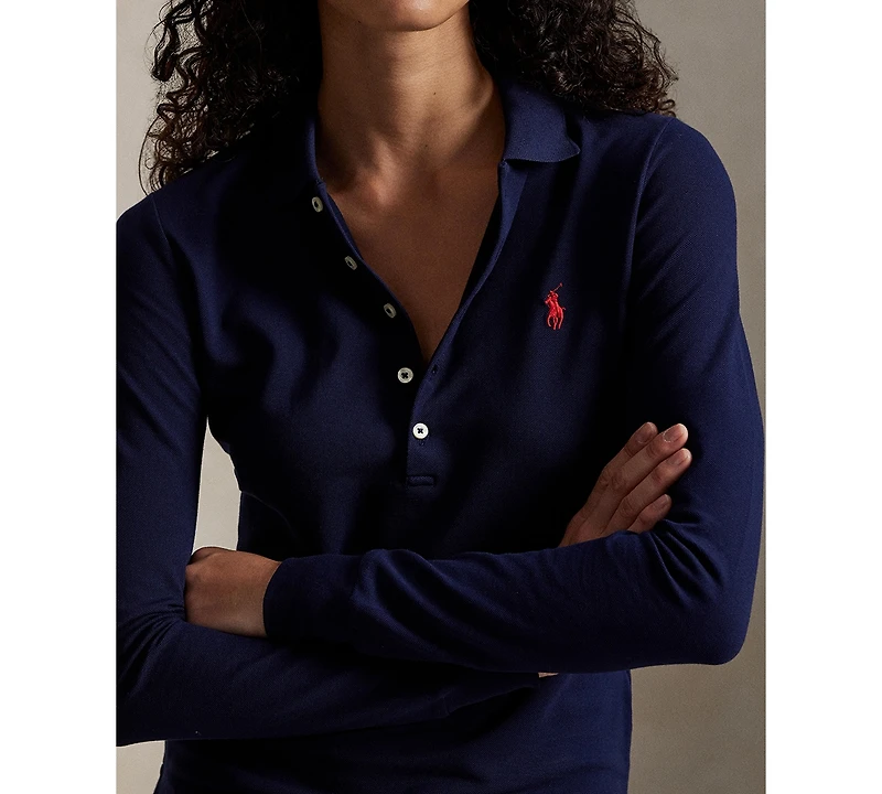 Polo Ralph Lauren Women's Collar Long Sleeves Top