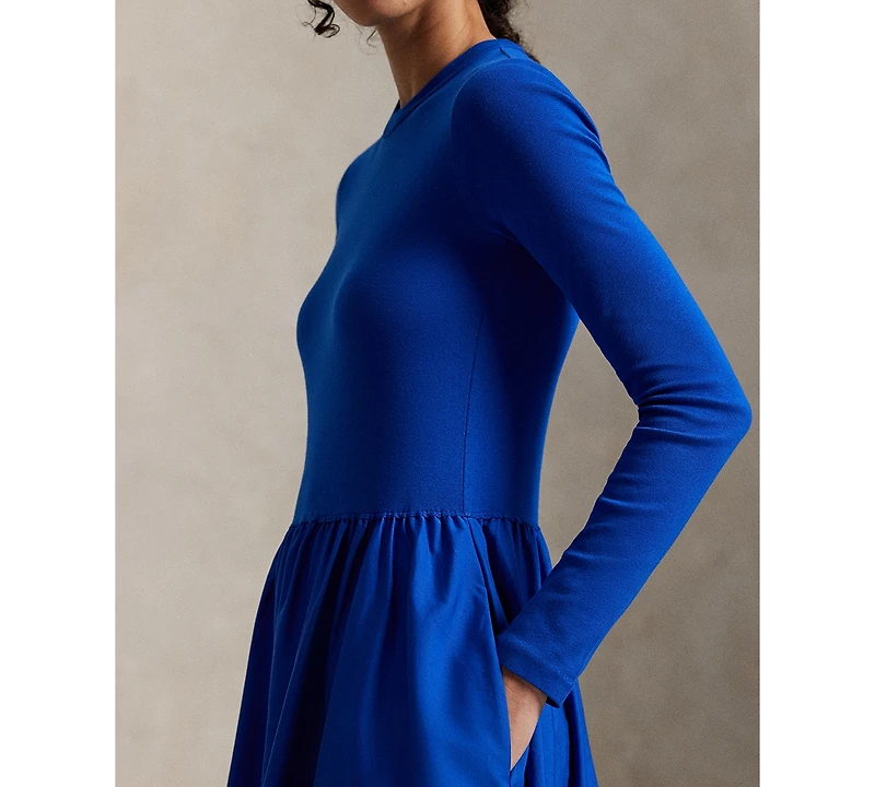 Polo Ralph Lauren Women's Cotton Long-Sleeve Dress