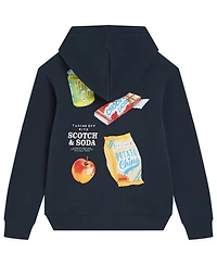 Scotch & Soda Boys Toddler 4T-7T Long Sleeve Graphic Fleece Hoodie