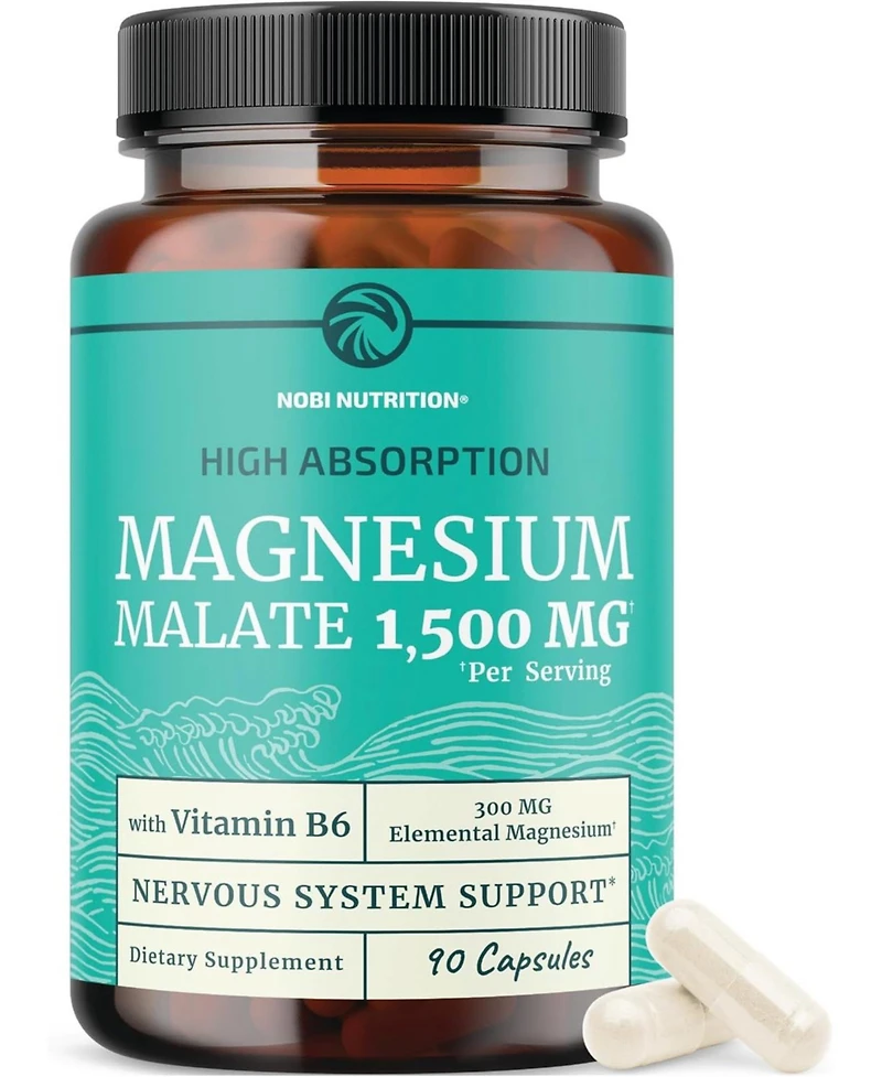 Magnesium Malate Capsules, 90ct