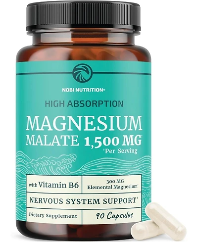 Magnesium Malate Capsules, 90ct