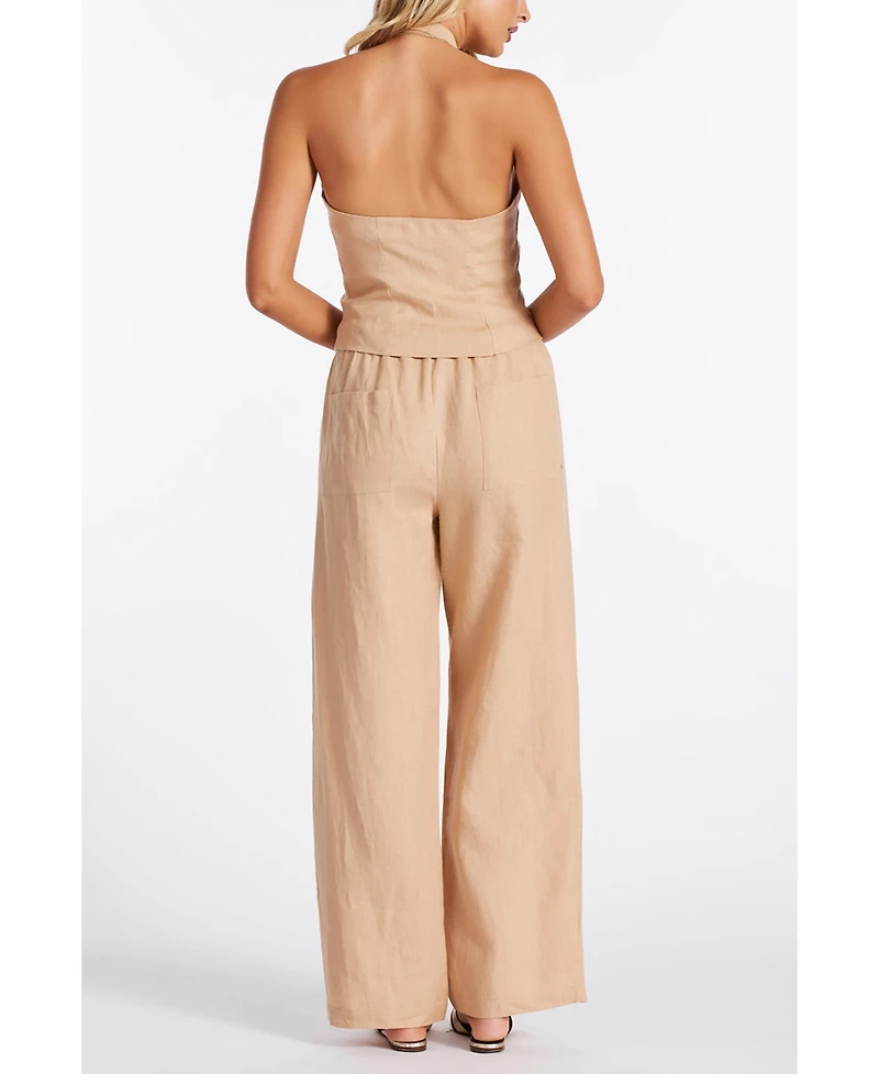 Bishop + Young Positano Linen Halter Vest