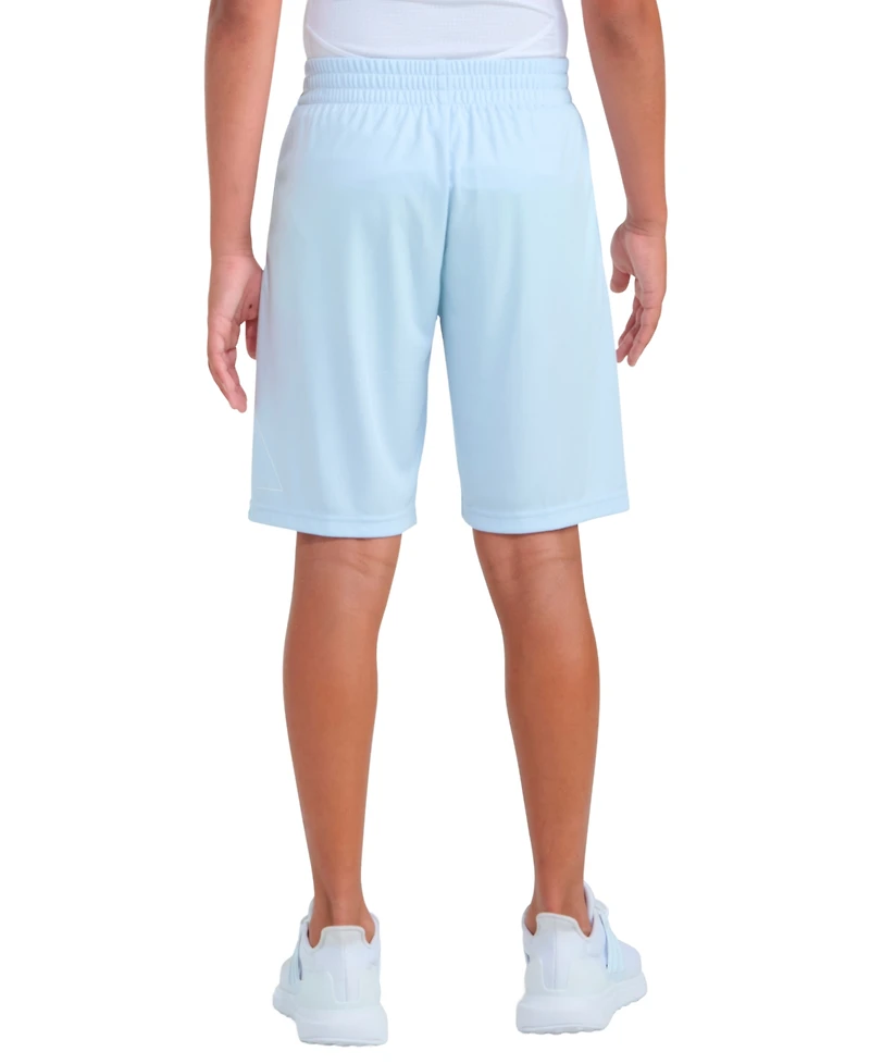 adidas Boys 8-20 Elastic Waistband Essentials Big Logo Shorts