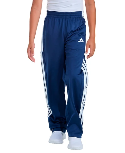 adidas Boys 8-20 Elastic Waistband 3-Stripe Sport Pants