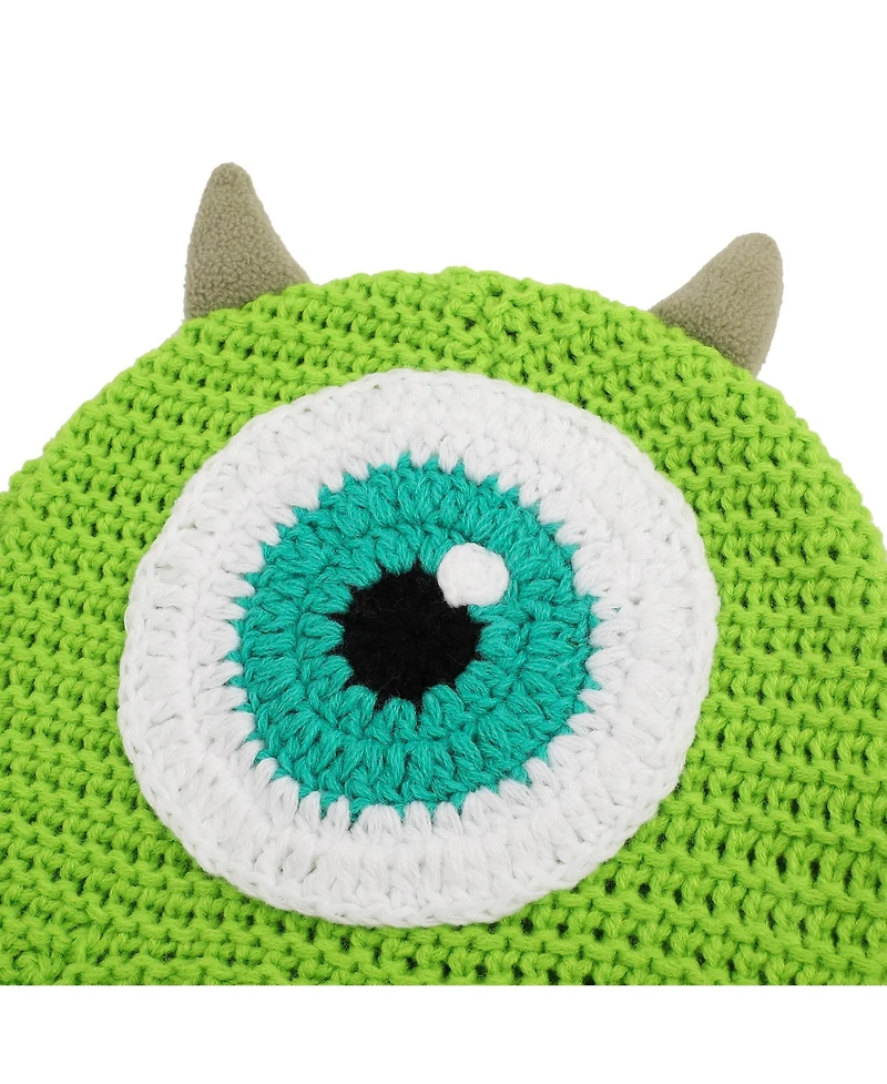 Monsters Inc. Men's Mike Wazowski Face With Fleece Horns Laplander