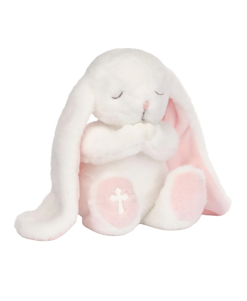 Lambs & Ivy Heaven Sent Baptism White Plush Bunny Stuffed Animal Toy - Precious