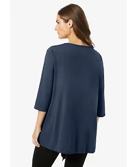 Woman Within Women's 7-Day Layered 2-In-1 Tunic