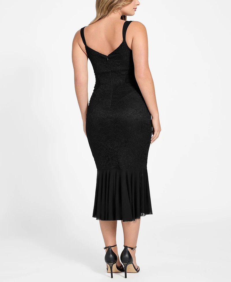 Guess Women's Caitlyn Sleeveless Sweetheart Neck Dress