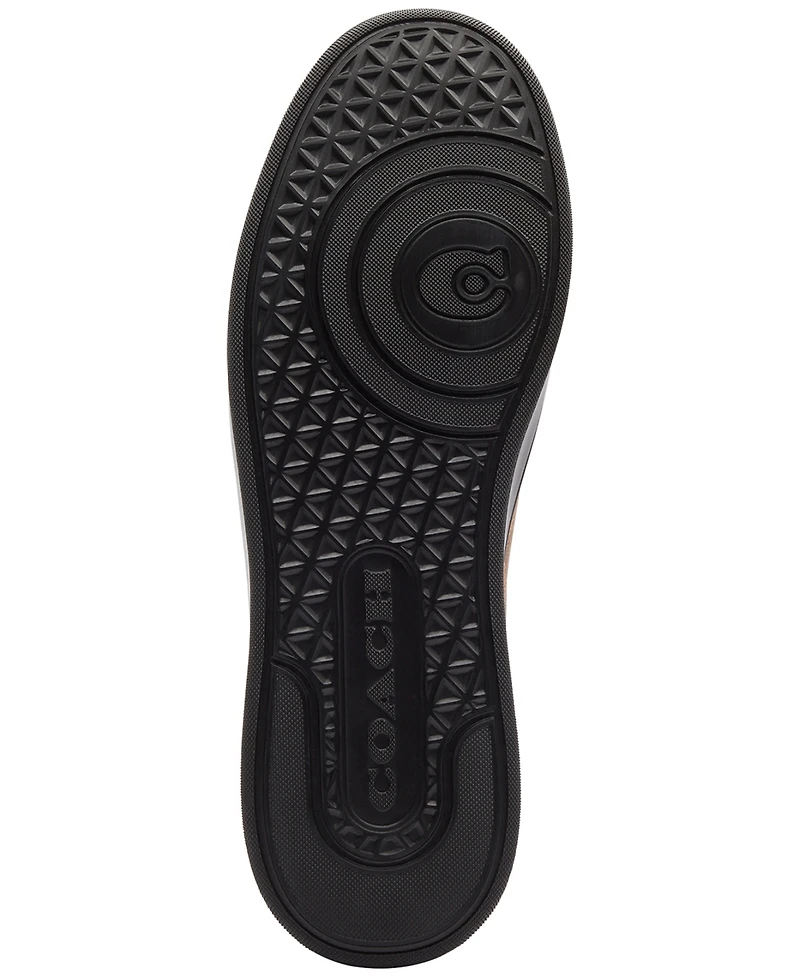 Coach Men's High Line High-Top Signature Canvas Round Toe Sneakers