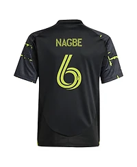 Adidas Big Boys and Girls Darlington Nagbe Black Columbus Crew 2025 The Goosebumps Kit Replica Player Jersey