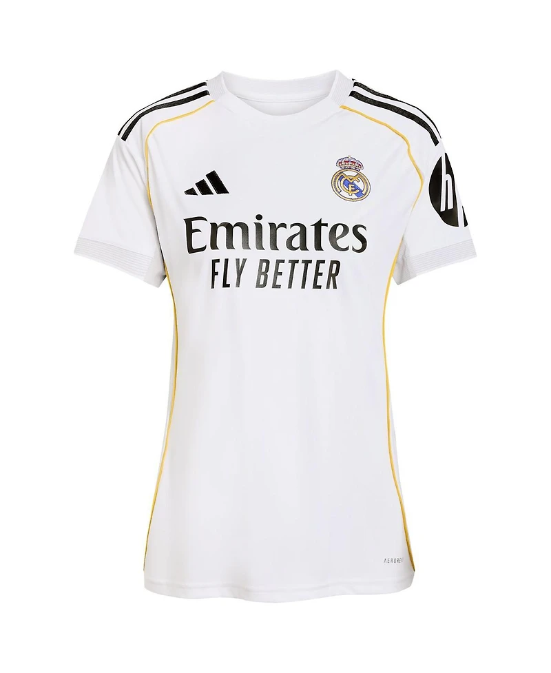Adidas Women's Kylian Mbappe White Real Madrid 2025/26 Home Replica Player Jersey