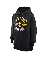 G-iii 4Her by Carl Banks Women's Black San Diego Padres City Graphic Pullover Hoodie