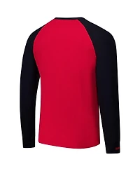 Mitchell & Ness Men's Red/Black Detroit Red Wings Legendary Slub Raglan Long Sleeve T-Shirt